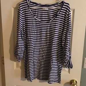 Old Navy stripe knit maternity shirt,size xx-large